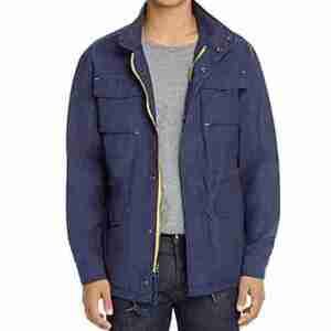 Pacific & Park Navy Zip up Cotton Jacket